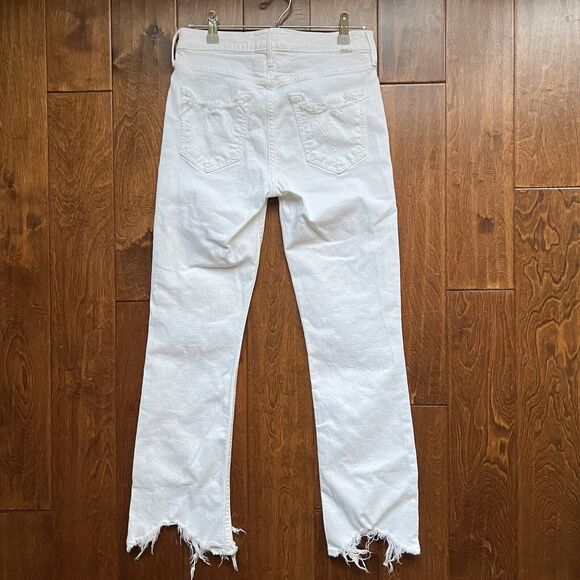 Mother Superior Size 26 White Distressed The Dutchie Ankle Jaws EUC - Picture 8 of 16